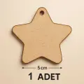 Ahşap Yıldız 5 Cm Boyanabilir 1 Adet