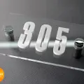 Akrilik Şeffaf Pleksi Kabartma Kapı İsimliği