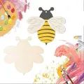 Arı Dekorlu Ahşap Boyama Okul Diy Etkinlik Aktivite Sanat