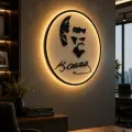 Atatürk Led Işıklı Pleksi Tablo | Dekoratif Duvar Tabelası ve Ofis Dekoru