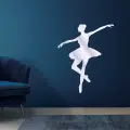 Balerin Kız Gold Gümüş Pleksi Akrilik Cam