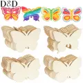 Boyanabilir Ahşap Kelebek 6x6 Cm 100 Adet