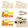 Boyanabilir Ahşap Tren