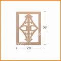 Boyanabilir Dekoratif Desen Duvar Dekorasyonu 39x29 cm mdl5