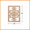 Boyanabilir Dekoratif Desen Duvar Dekorasyonu 39x29 cm mdl9