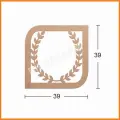 Boyanabilir Dekoratif Desen Duvar Dekorasyonu 39x39 cm mdl12