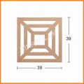 Boyanabilir Dekoratif Desen Duvar Dekorasyonu 39x39 cm mdl14
