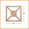 Boyanabilir Dekoratif Desen Duvar Dekorasyonu 39x39 cm mdl15