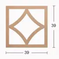Boyanabilir Dekoratif Desen Duvar Dekorasyonu 39x39 cm mdl16
