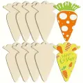 Boyanabilir Havuç 10x7 cm Ham Mdf 10 adet
