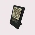Cafe Restaurantlar için Ahşap Qr Menu