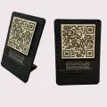 Cafe Restaurantlar için Ahşap Qr Menu