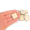 Dekoratif Ahşap Kare 5x5 cm 50 Adet