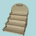 Dekoratif Ahşap Ürün Teşhir Standı 45x30 MDL5