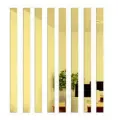 Dekoratif Şerit Gold Ayna Pleksi Duvar Süsü 2.5x100cm 5 Adet( Yapışkanlı )