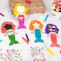 Deniz Kızı Aşk Aynası Ahşap Boyama Okul Diy Etkinlik Aktivite Sanat
