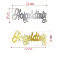 Hoşgeldiniz Pleksi Etiket 1 mm gold & gümüş