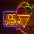 İce Cream Neon Led Dondurma Tabelası