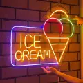 İce Cream Neon Led Dondurma Tabelası