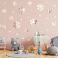 Kar Tanesi Yılbaşı Happy New Year Duvar Dekoru | 30 Parça Ürün | 1MM Yapışkanlı Pleksi Ayna