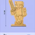 Minecraft Temalı Ahşap Boyama