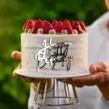 Pasta Önü Pleksi Happy Birthday Yazı