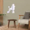 poodle köpek Silüeti Gold Gümüş Pleksi