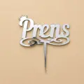 Prens Yazılı Pleksi Pasta Süsü