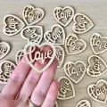 Rustik Love Yazısı 3,5 Cm Lazer Kesim