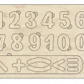Sayılar Çocuklar Için Ahşap Figürlü Eğitici-öğretici Yapboz Puzzle