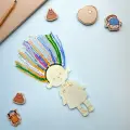 Sevimli Kız Renkli Ahşap Boyama – Okul Öncesi DIY Etkinlik ve Sanat Aktivitesi 1 adet