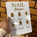 Tırnak Kartelası Pleksi Nail Art Shapes