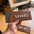 Wooden Seri Yönlendirme Tabela Levha MDL 2