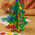 Yılbaşı Ağacı Ahşap Boyama Etkinlik Aktivite Oyuncak