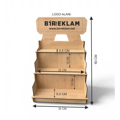 Ahşap Ürün Standı X-Large 35x50 cm 3 mm MDF