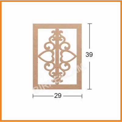 Boyanabilir Dekoratif Desen Duvar Dekorasyonu 39x29 cm mdl10