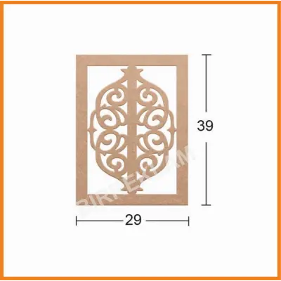 Boyanabilir Dekoratif Desen Duvar Dekorasyonu 39x29 cm mdl2