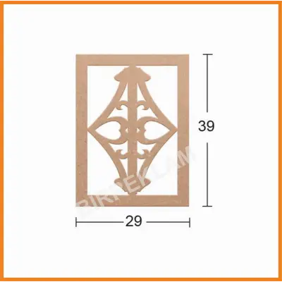 Boyanabilir Dekoratif Desen Duvar Dekorasyonu 39x29 cm mdl5