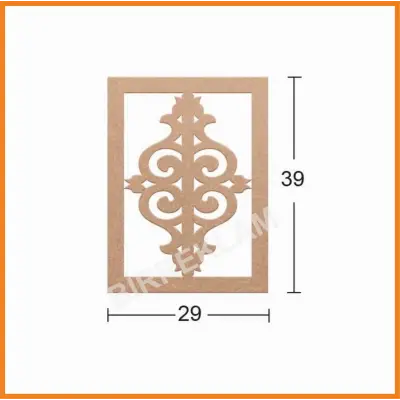 Boyanabilir Dekoratif Desen Duvar Dekorasyonu 39x29 cm mdl7