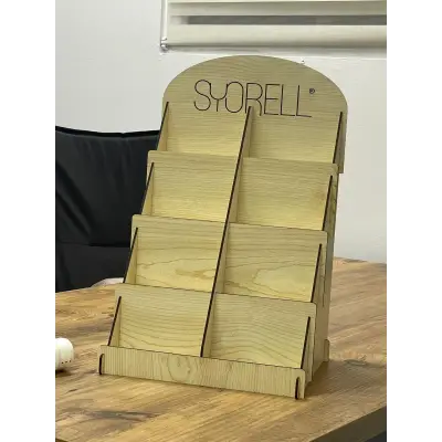Dekoratif Ahşap Ürün Standı 41x26 cm Demonte