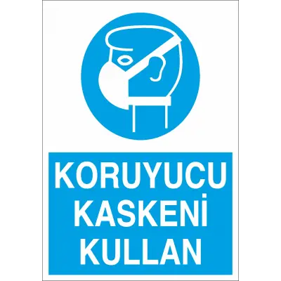 Koruyucu Maskeni Kullan İş Güvenliği Levhası