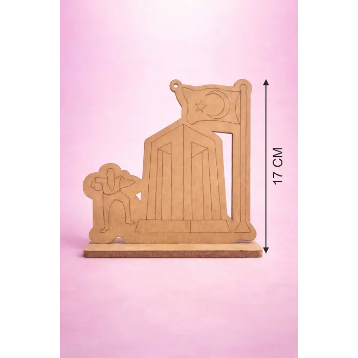 18 Mart Çanakkale Zaferi Ahşap Boyama Etkinliği – Standlı 17 cm MDF Okul Aktivitesi
