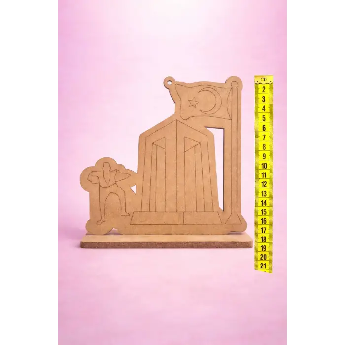 18 Mart Çanakkale Zaferi Ahşap Boyama Etkinliği – Standlı 17 cm MDF Okul Aktivitesi