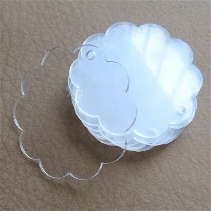3 mm Şeffaf Pleksi Anahtarlık Baskısız 7 Cm
