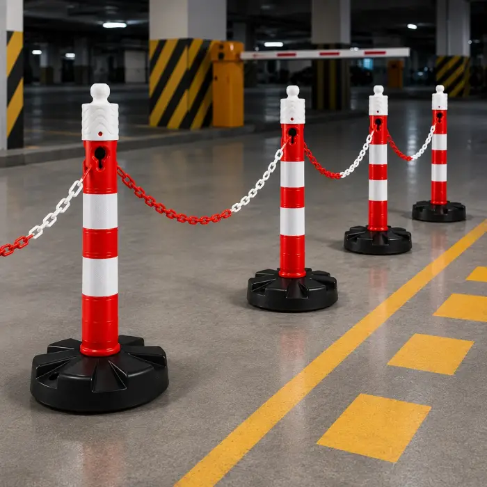 Ağırlıklı Tabanlı Uyarı Dikmesi Reflektif Trafik ve Güvenlik Delinatörü