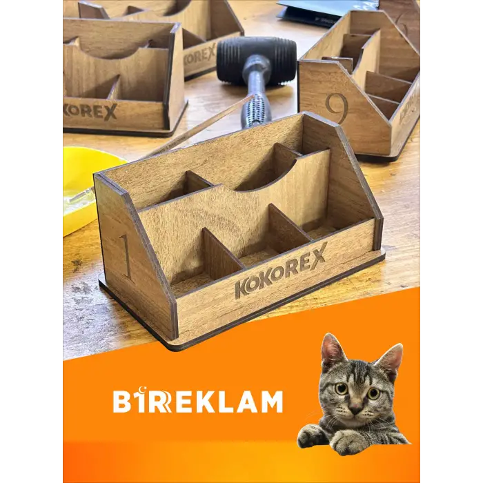 Ahşap Baharatlık Tuzluk Kürdanlık Şekerlik Cafe, Restaurant, Otel, Ev Için Masaüstü