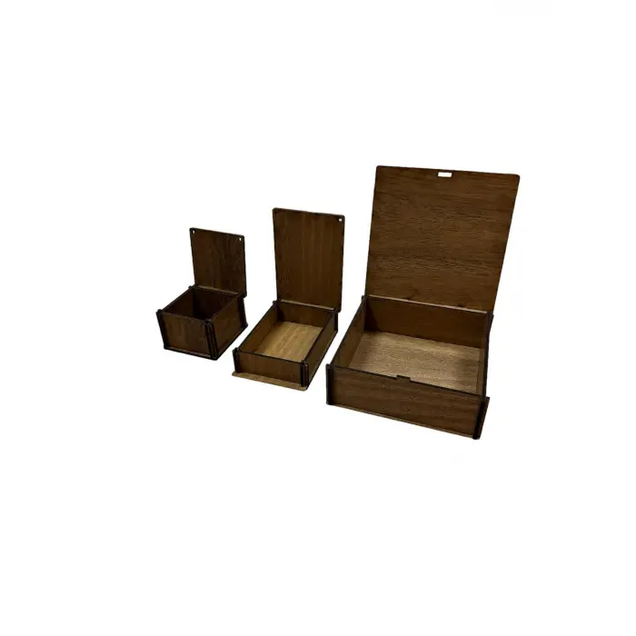 Ahşap Kutu Lazer Kesim 6x8x2 cm