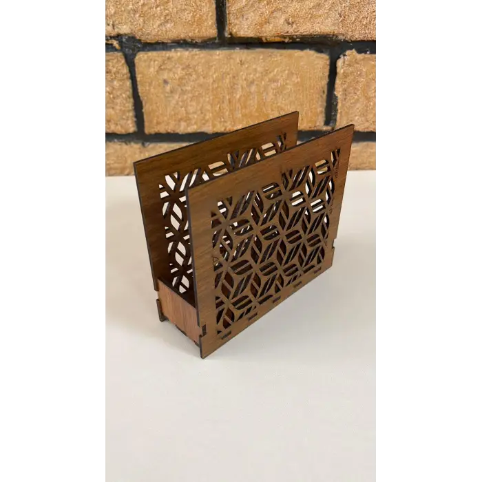 Ahşap Mutfak Peçeteliği 15x13 cm