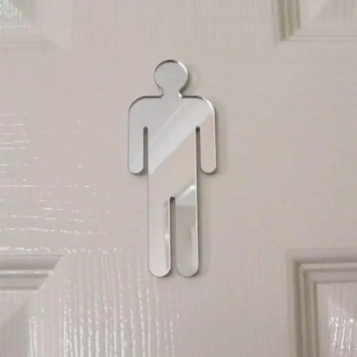 Bay Bayan Wc Kapı Yönlendirme Pleksi