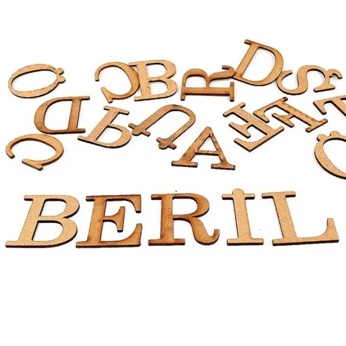Boyanabilir Ahşap Harf